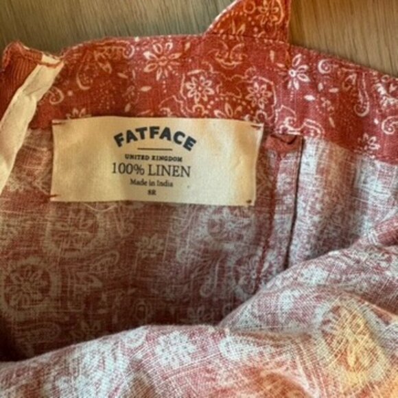 ** Fatface Terra Linen Blend Jumpsuit UK 8R - Picture 9 of 10